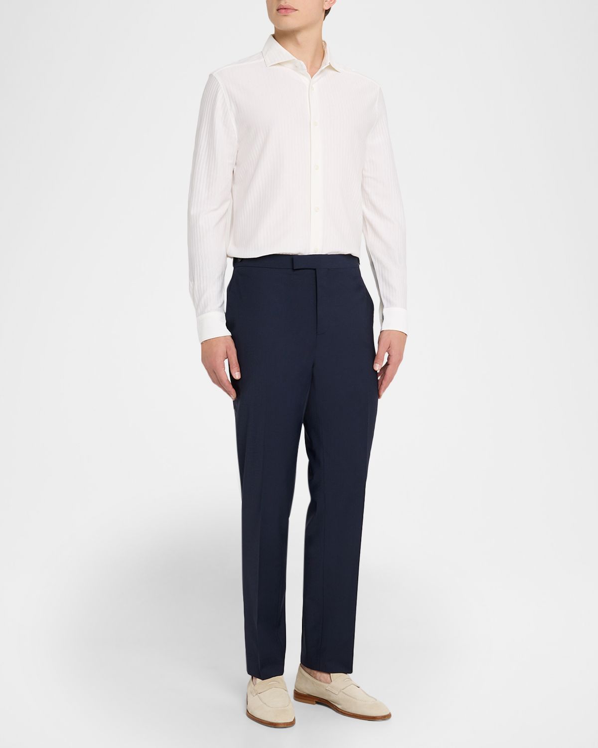 Reiss Men 's Hayes Jacquard Stripe Sport Shirt