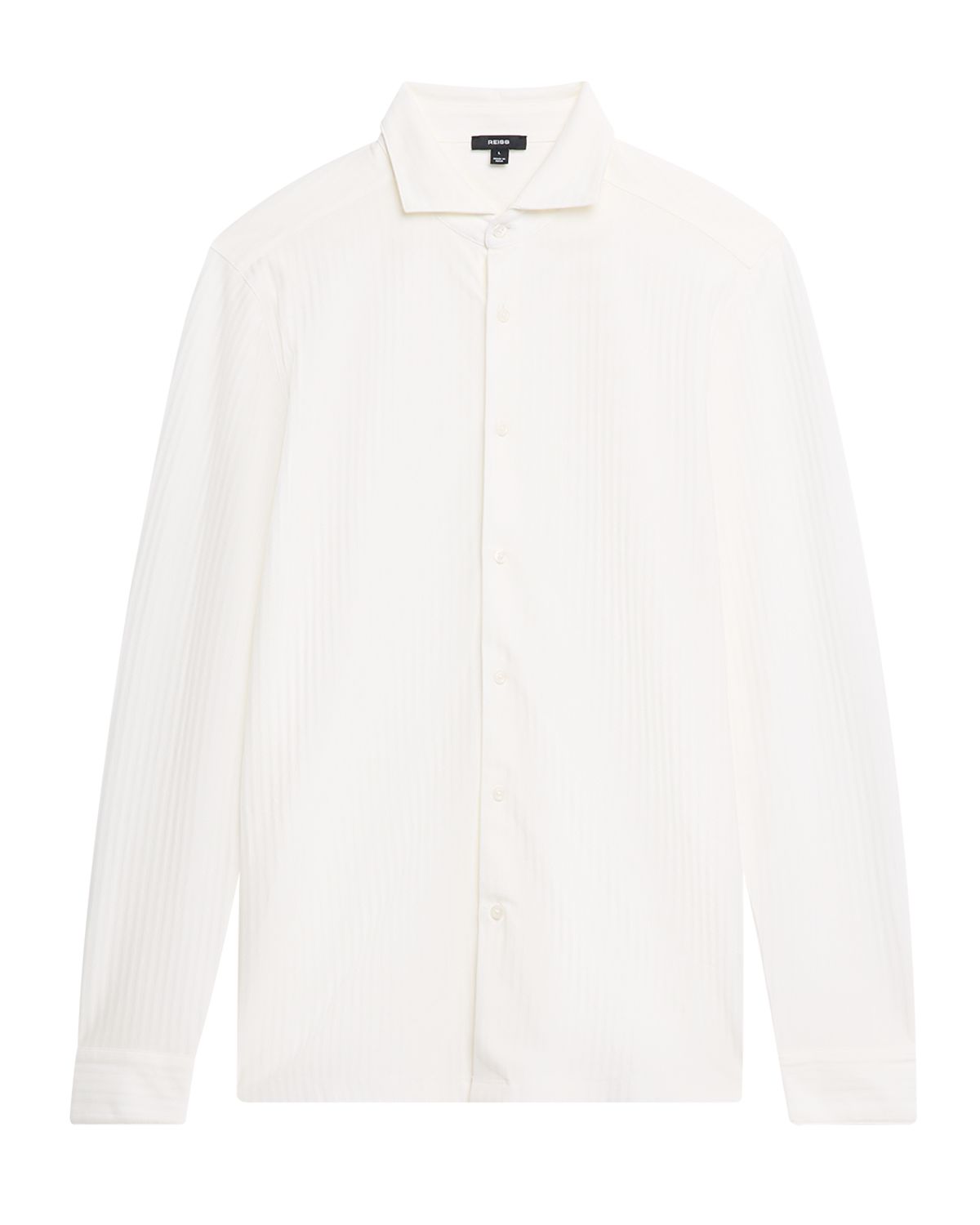 Reiss Men 's Hayes Jacquard Stripe Sport Shirt