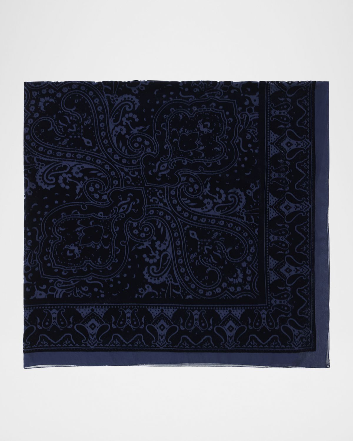 Etro Aida Flocked Paisley Shawl
