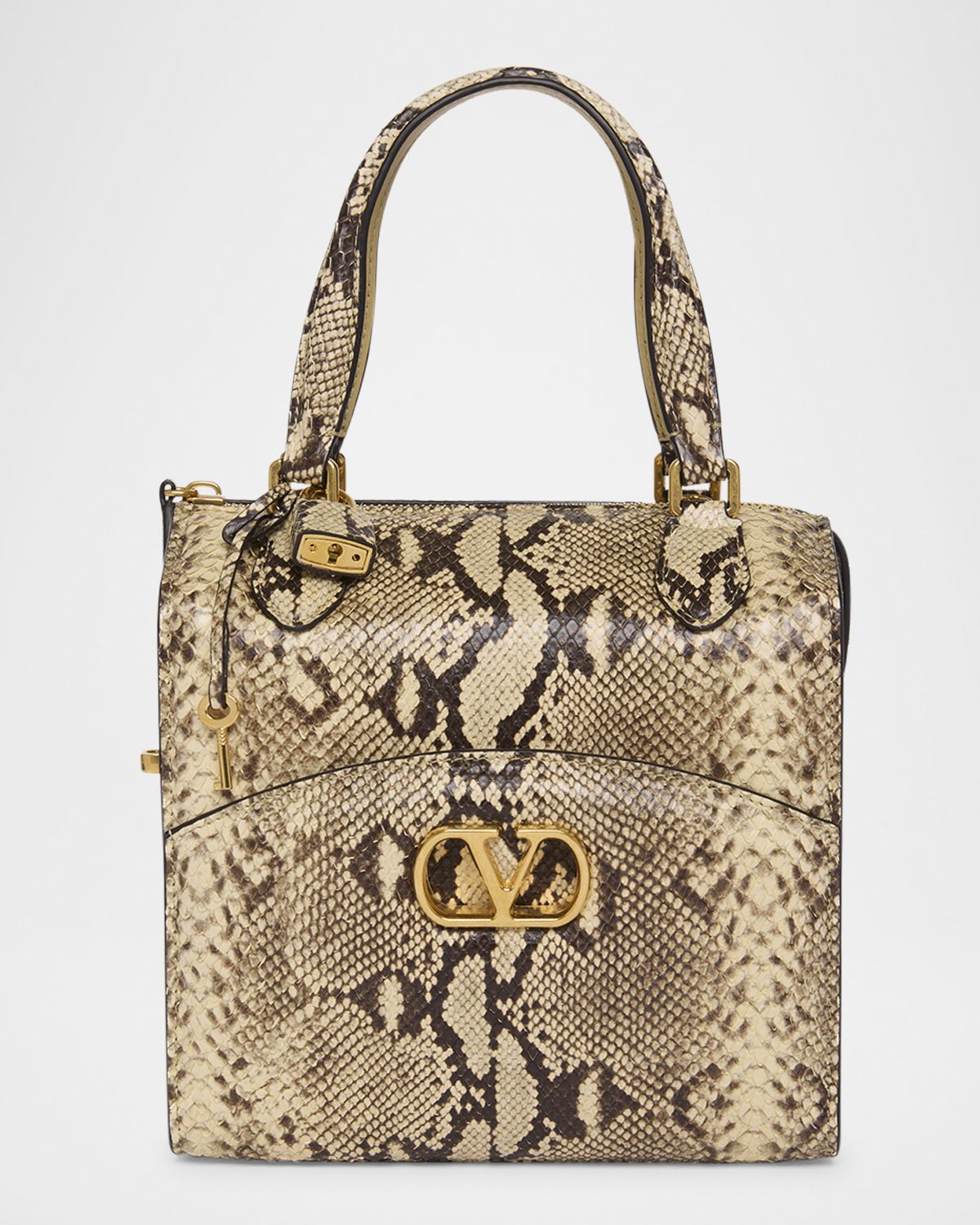 Valentino Garavani Vain-Case Snakeskin Crossbody Bag