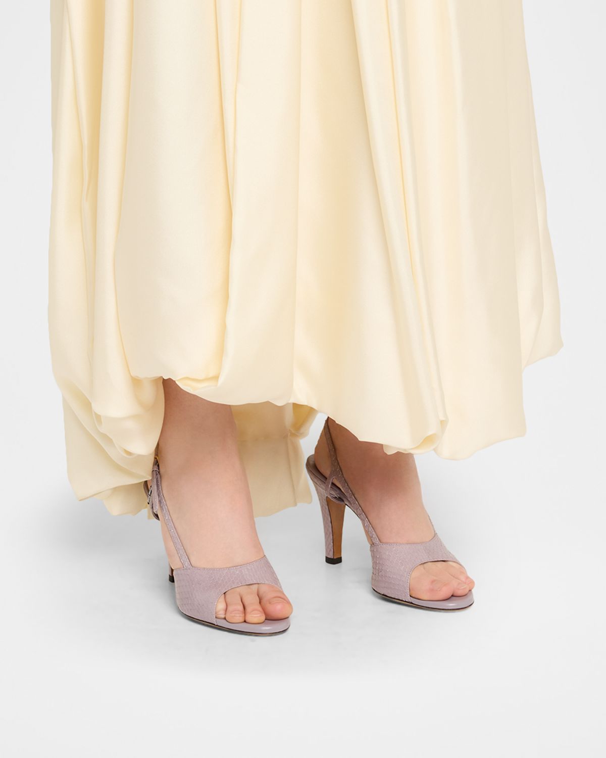 Miu Miu Ayer Snake Slingback Sandals