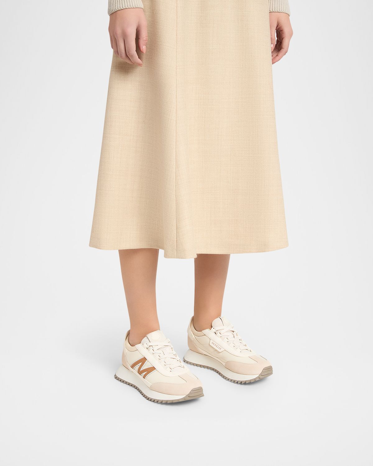Moncler Pacey2 Suede and Nubuck Low-Top Sneakers | Thumbnail 2
