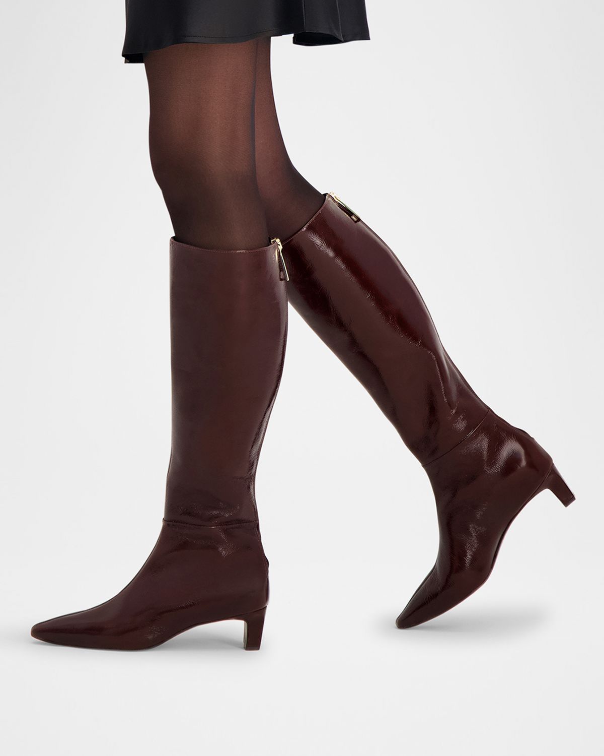 Bernardo Eton Leather Knee-High Boots