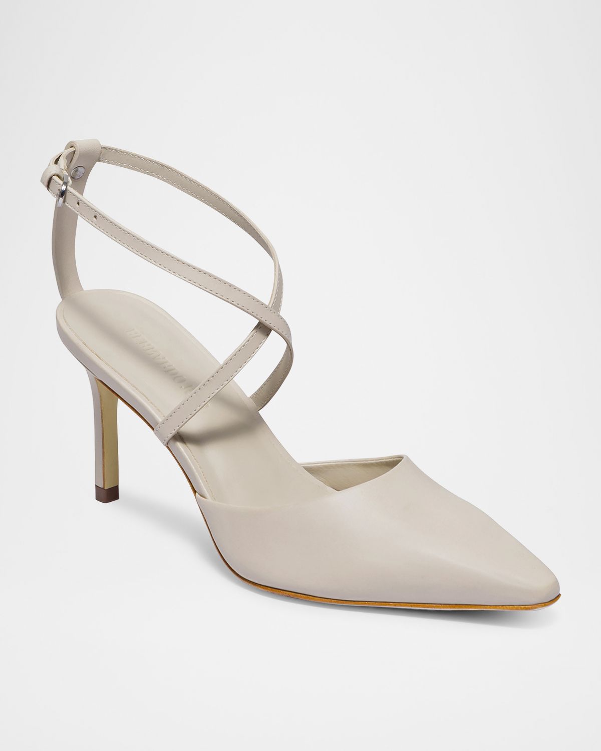 Bernardo Yazmin Leather Crossover-Strap Pumps | Thumbnail 2