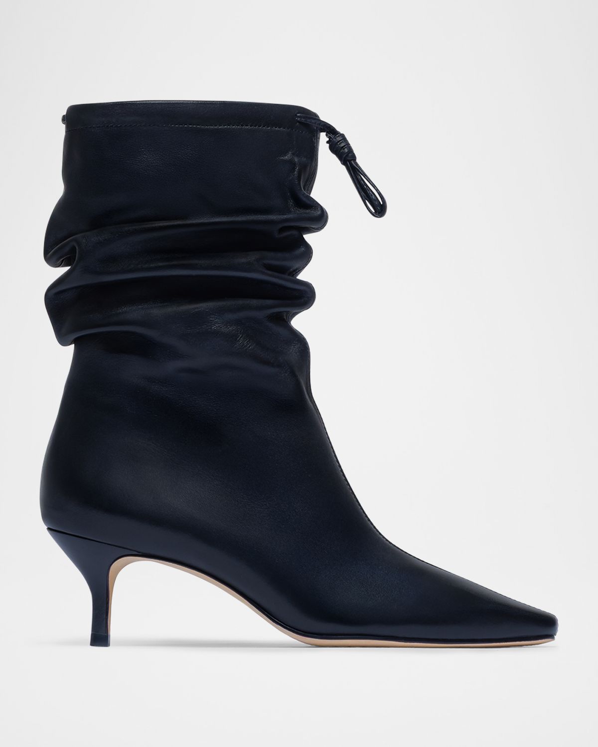 Bernardo Mazzie Scrunch Leather Ankle Boots