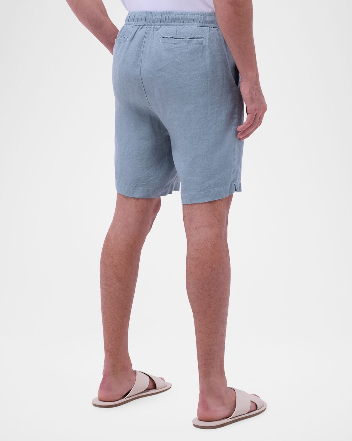 Bugatchi Men 's Trent Stretch Linen Shorts