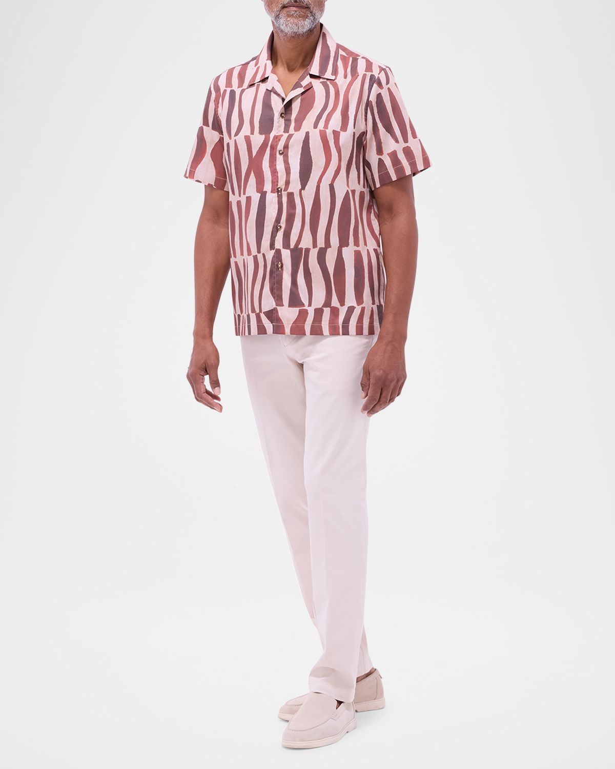 Bugatchi Men 's Jackson Abstract Camp Shirt