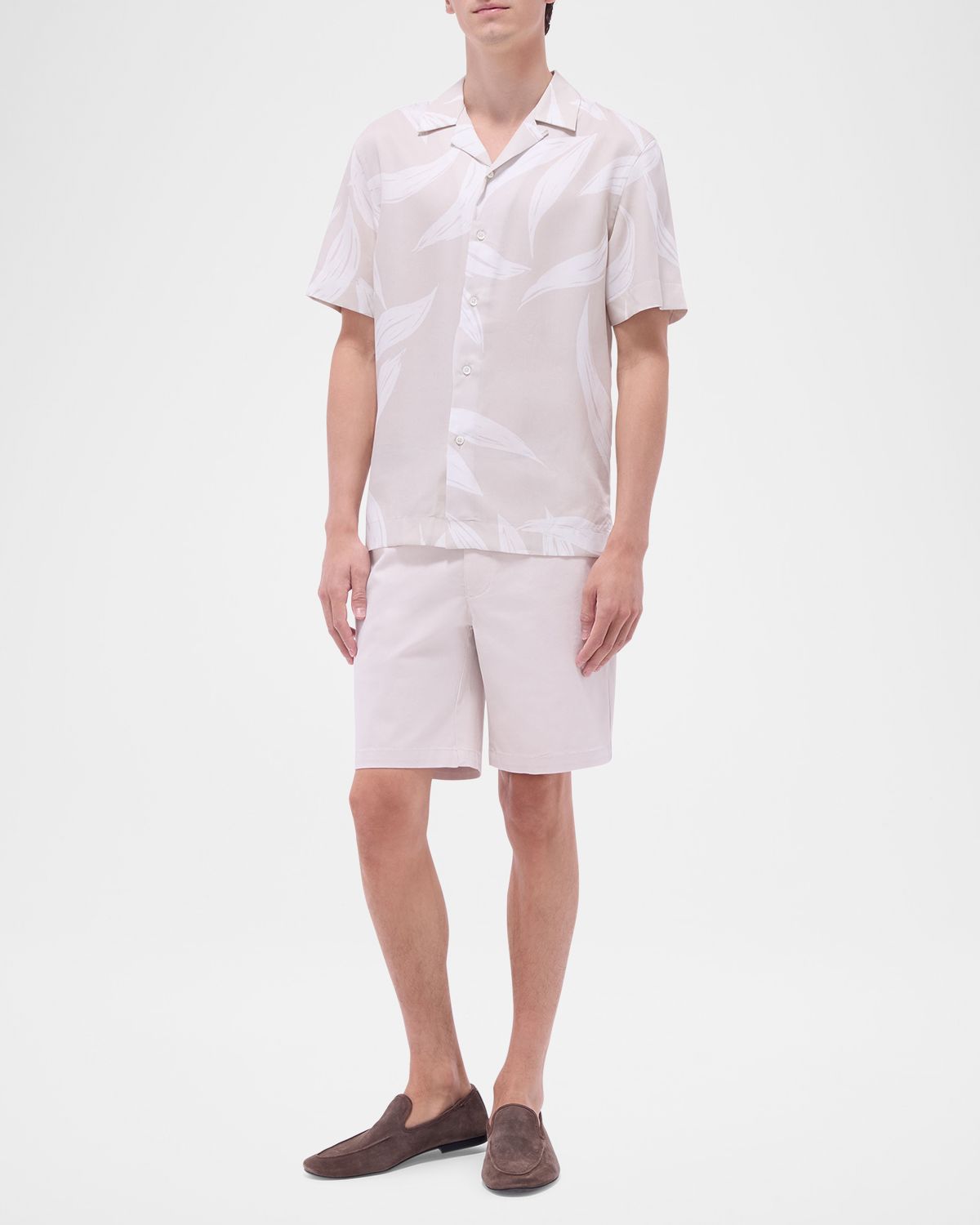 Bugatchi Men 's Jackson Foliage Camp Shirt