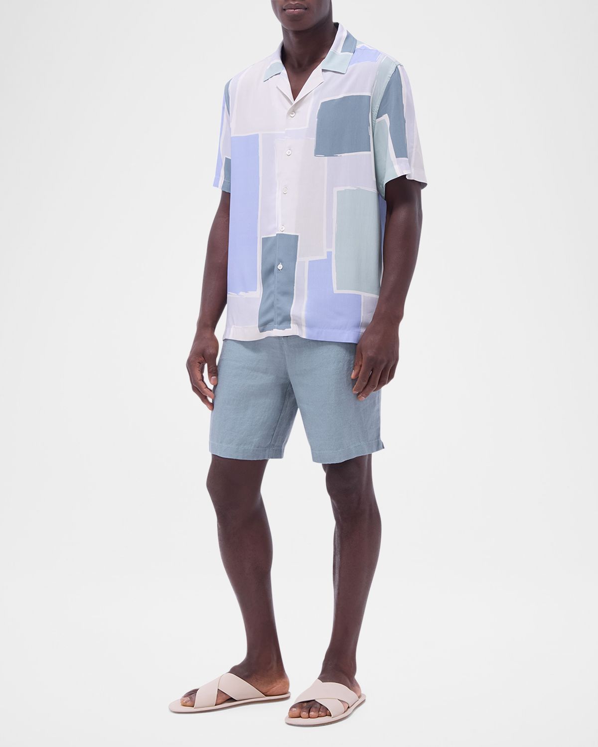 Bugatchi Men 's Jackson Abstract Camp Shirt