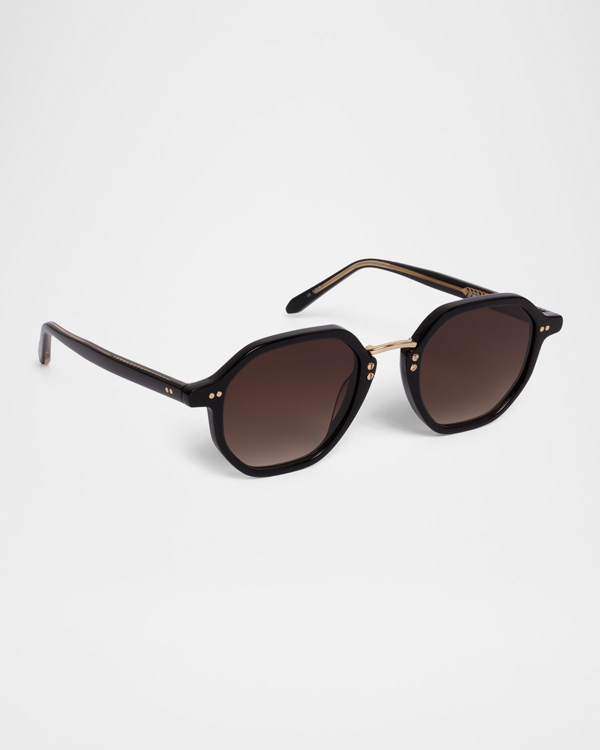 KREWE Dakota Acetate & Titanium Octagon Sunglasses