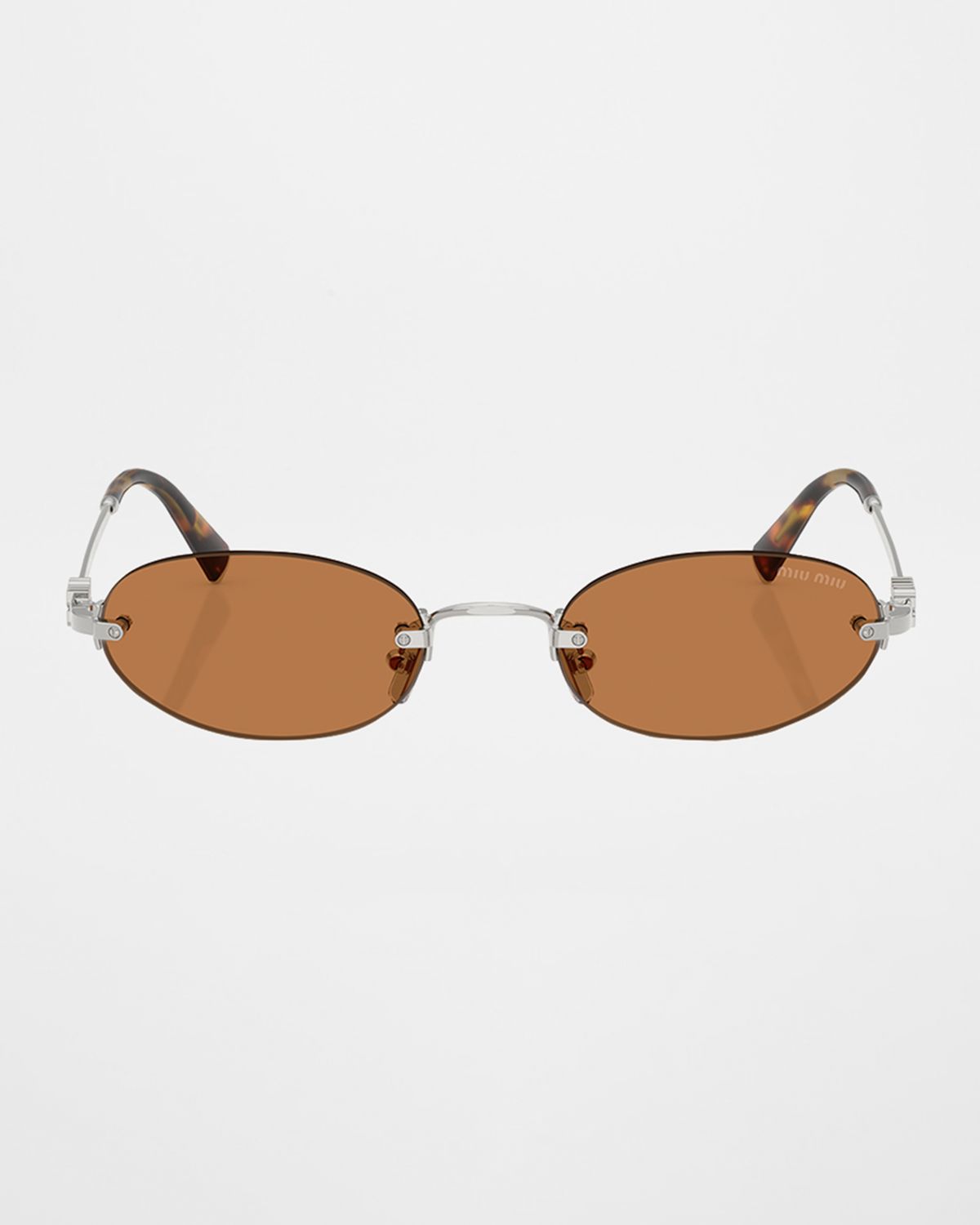 Miu Miu Rimless Metal Oval Sunglasses | Thumbnail 5 Miu Miu Rimless Metal Oval Sunglasses | Thumbnail 5