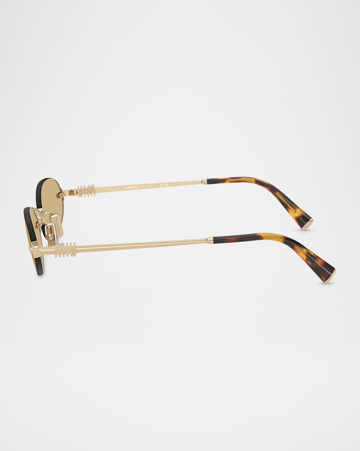 Miu Miu MU A54S Metal Oval Sunglasses