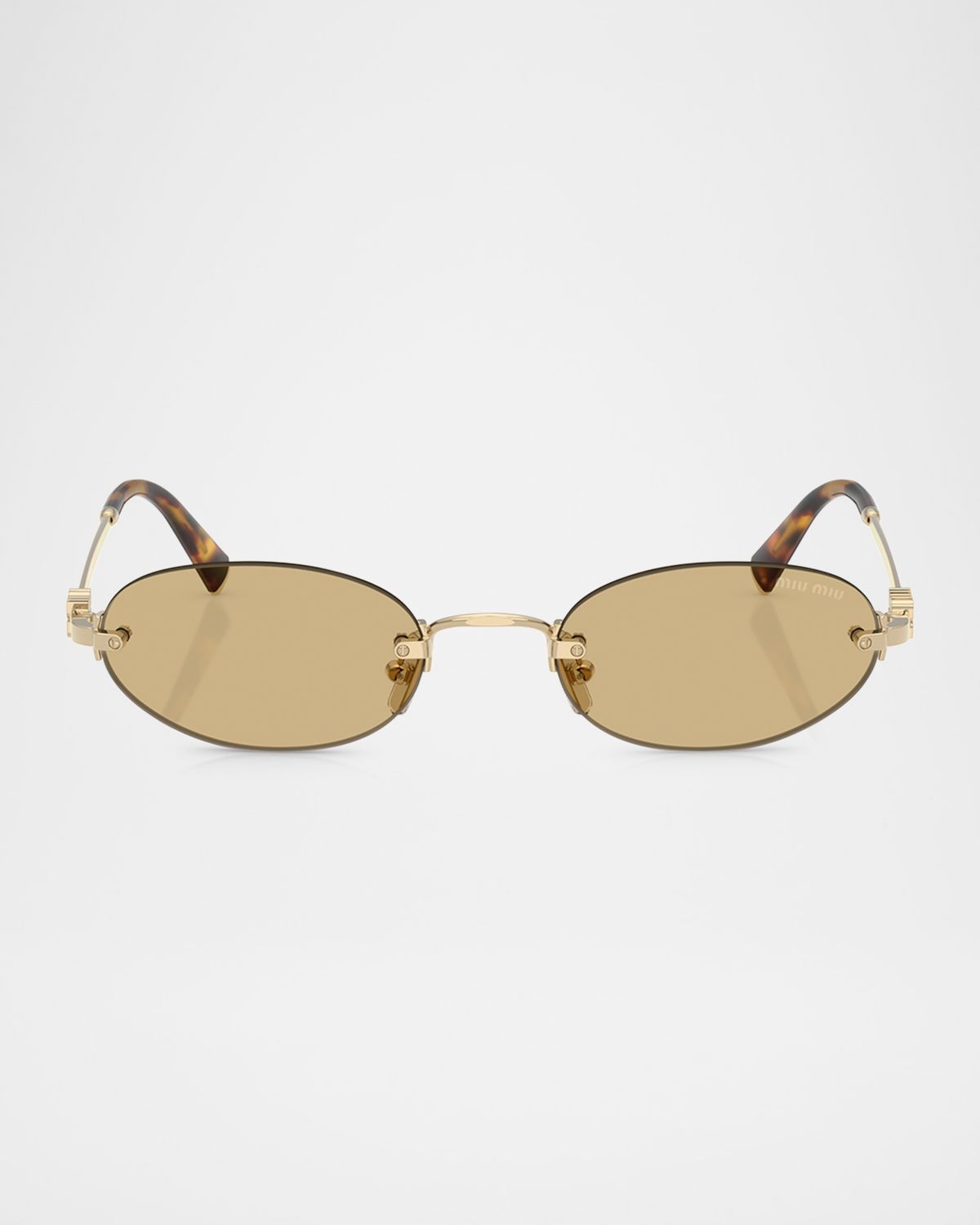 Miu Miu MU A54S Metal Oval Sunglasses | Thumbnail 5