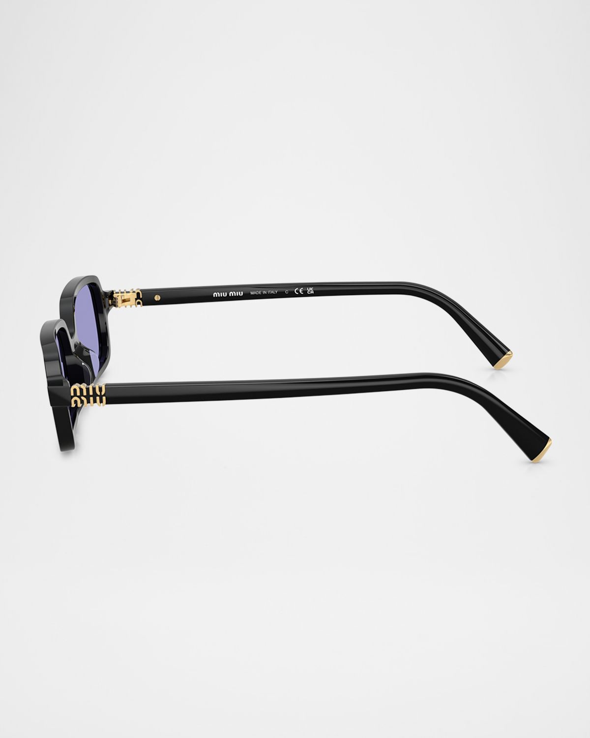 Miu Miu MU 11ZSF Acetate Rectangular Sunglasses