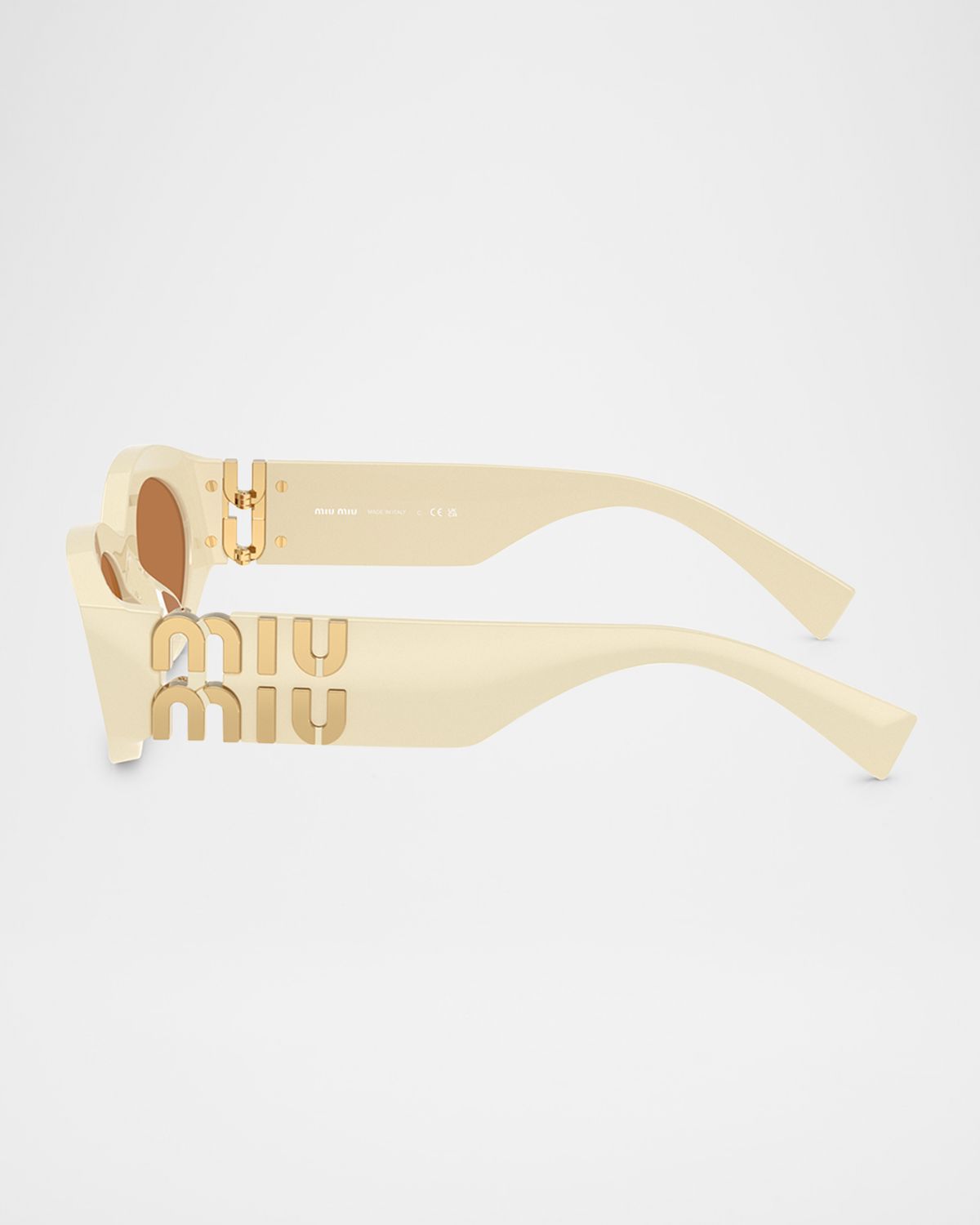 Miu Miu 0MU 11WS Acetate Oval Sunglasses