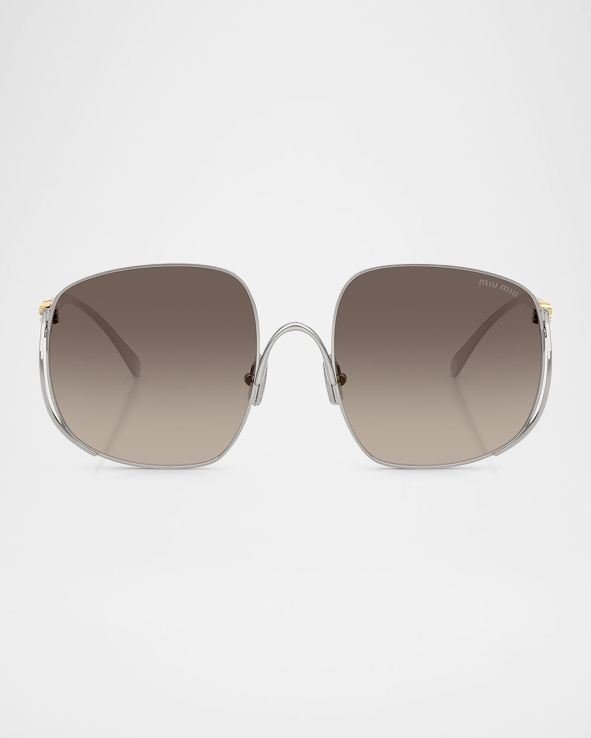Miu Miu MU A57S Metal Square Sunglasses