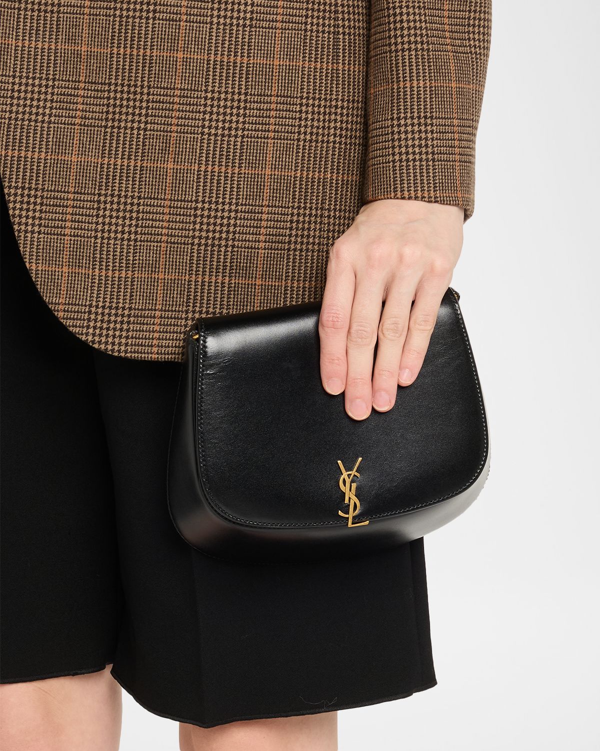 Saint Laurent Voltaire YSL Top-Handle Bag in Smooth Leather
