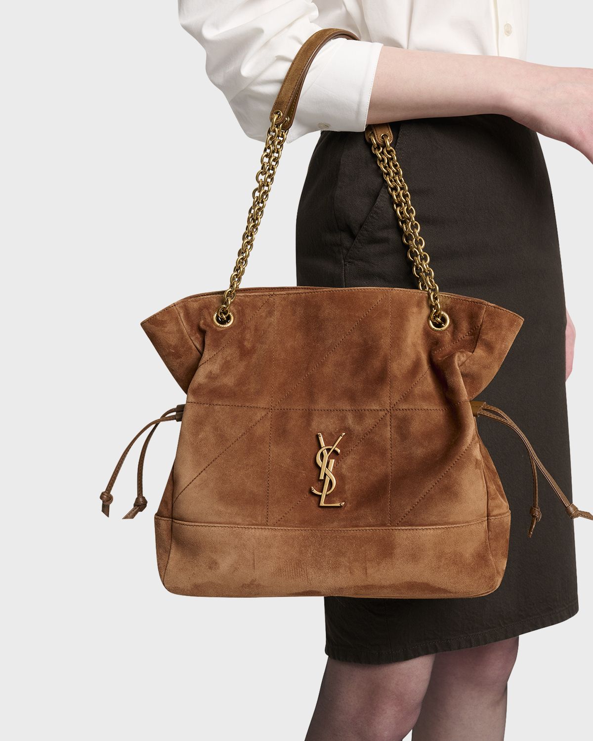 Saint Laurent Jamie 4.3 Medium YSL Tote Bag in Suede