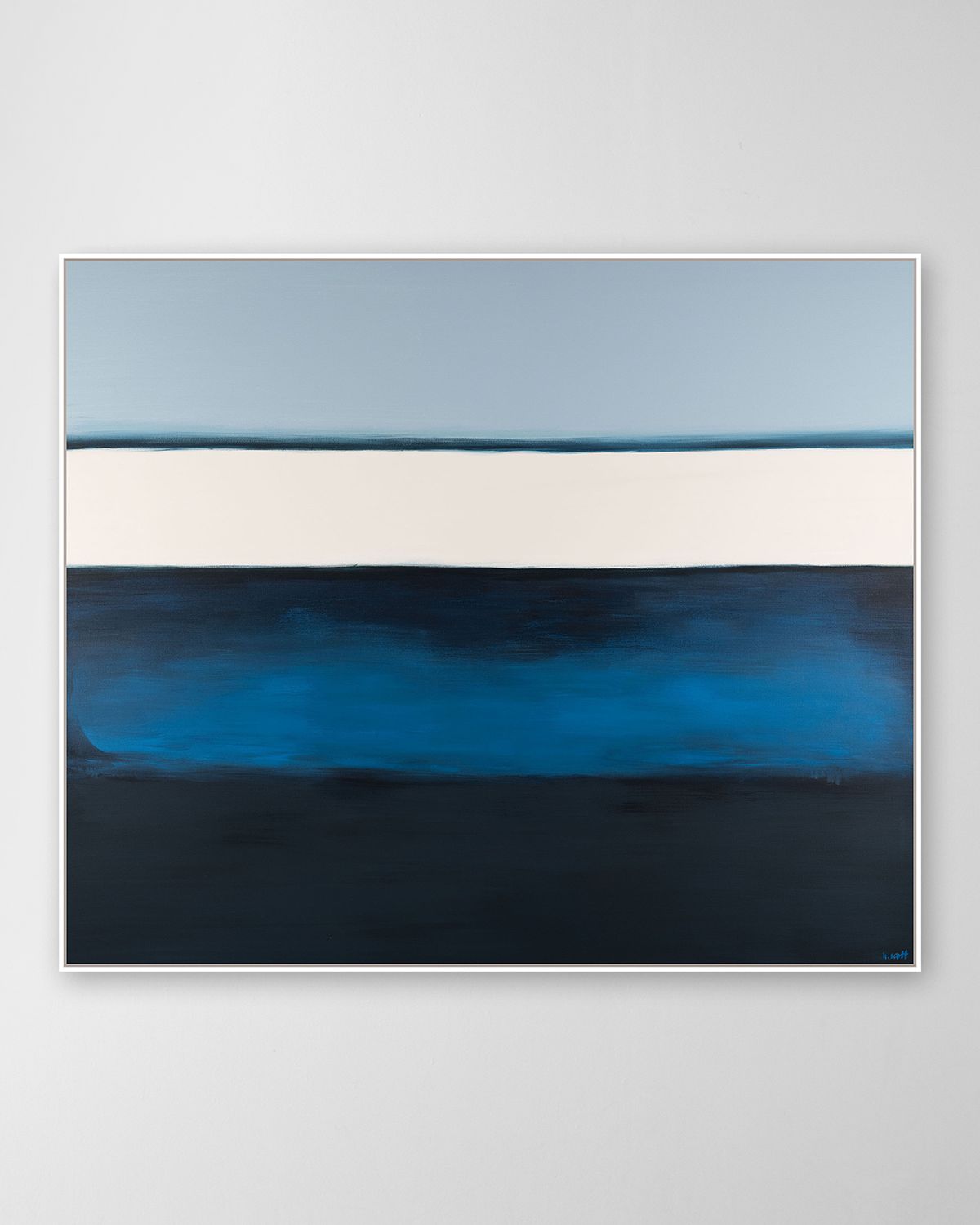 RFA Fine Art "Gradual Blue" Hand-Embellished Giclee by H. Scott | Thumbnail 4 RFA Fine Art "Gradual Blue" Hand-Embellished Giclee by H. Scott | Thumbnail 4