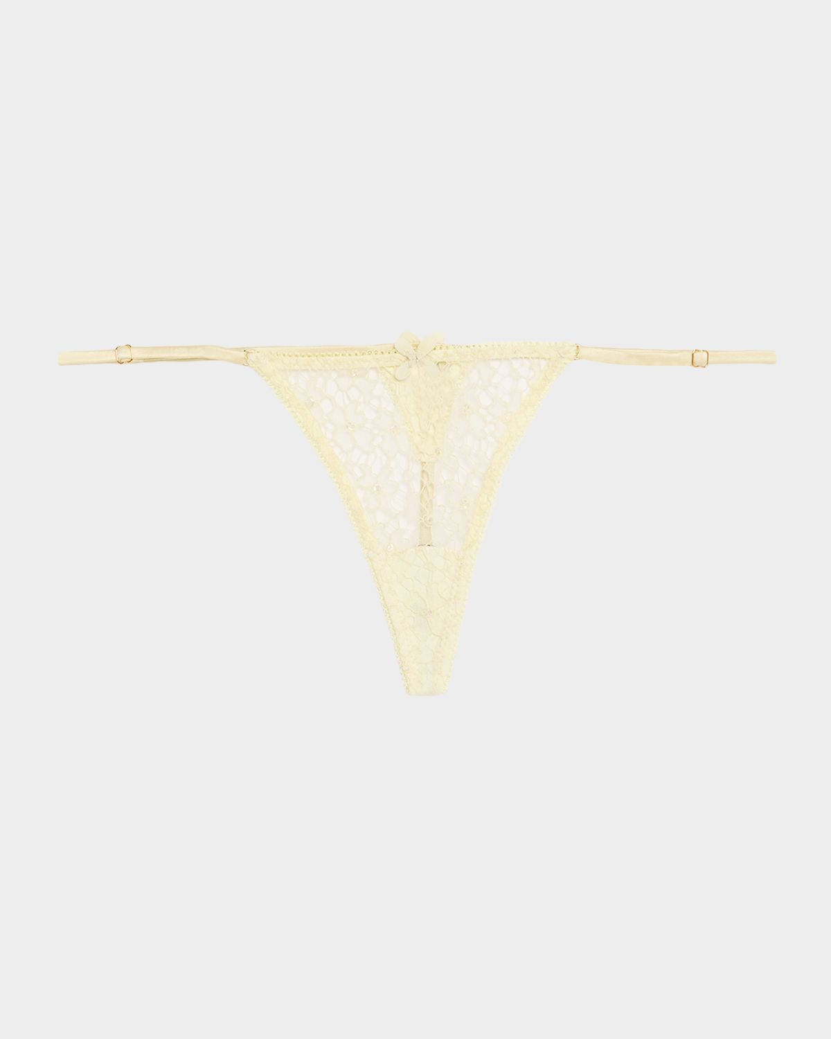 Kiki De Montparnasse Vinca Beaded Floral Lace G-String