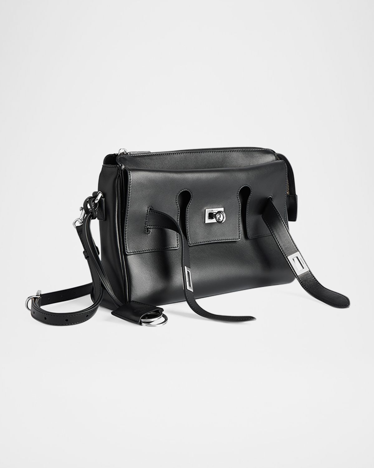 Balenciaga Men 's Bel Air Small Leather Messenger Bag