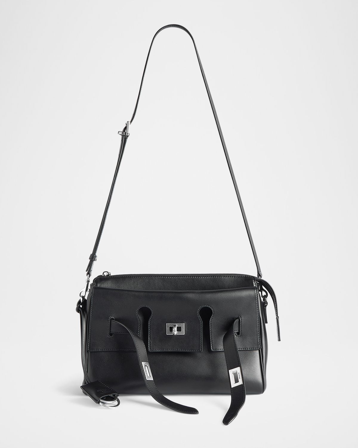 Balenciaga Men 's Bel Air Small Leather Messenger Bag