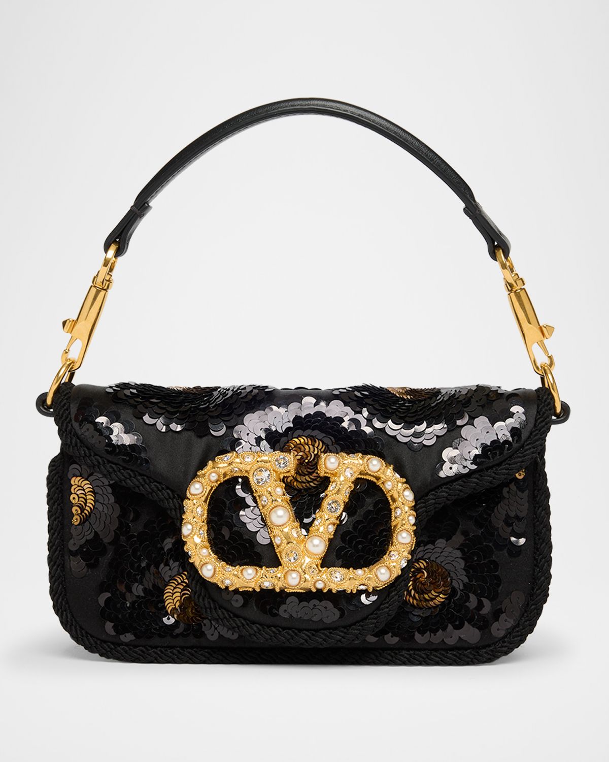 Valentino Garavani Loco Small Sequin Burst Shoulder Bag