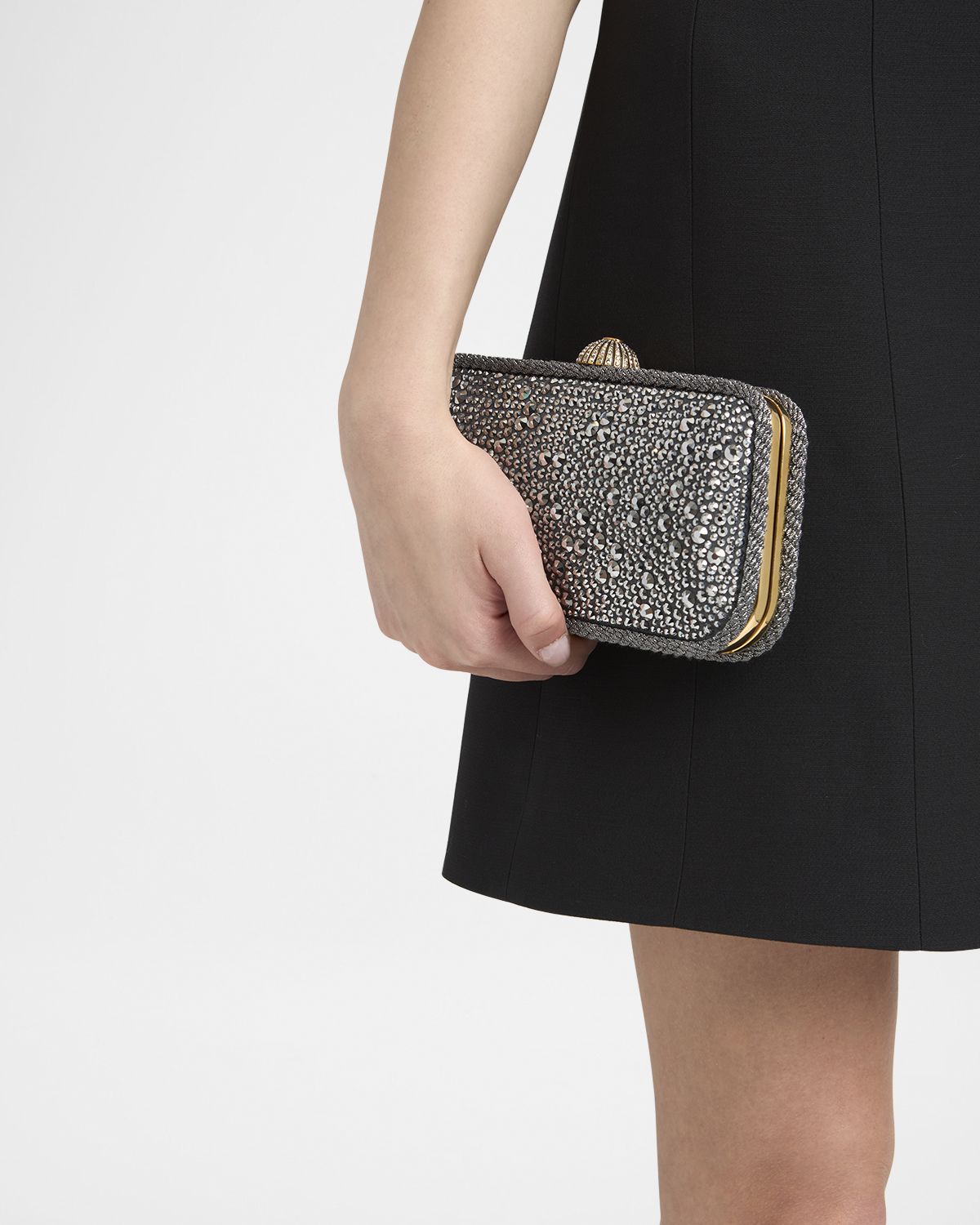 Valentino Garavani Carry Secrets Rhinestone Minaudiere