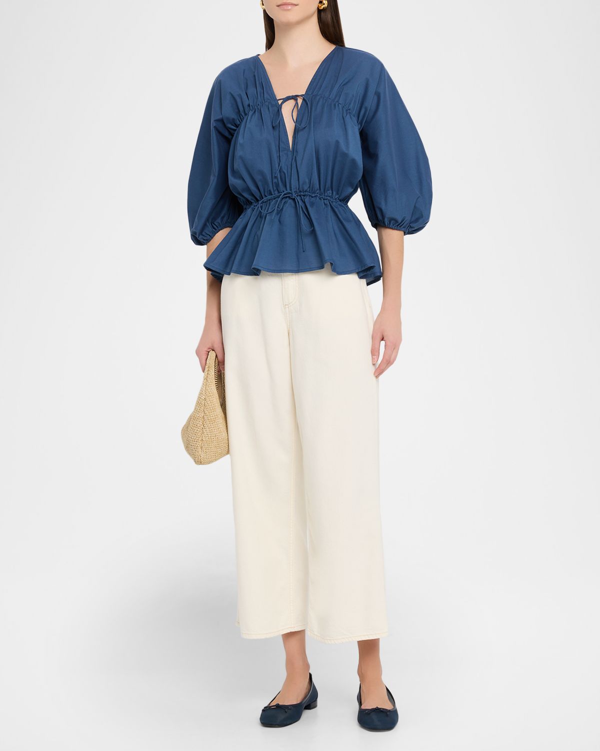 Faithfull the Brand Sigrid Peplum Top