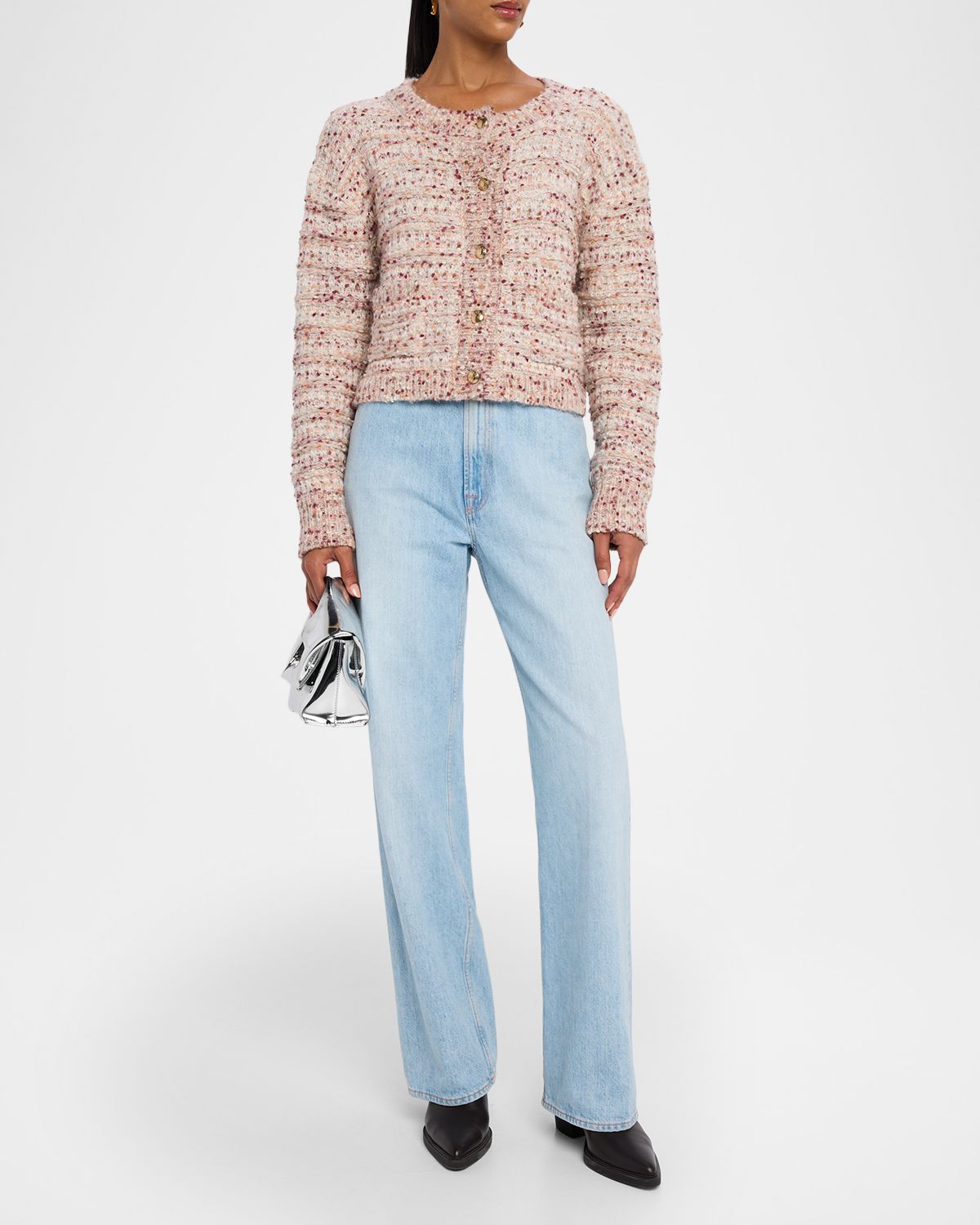 Sablyn Helena Cropped Double-Pocket Cardigan