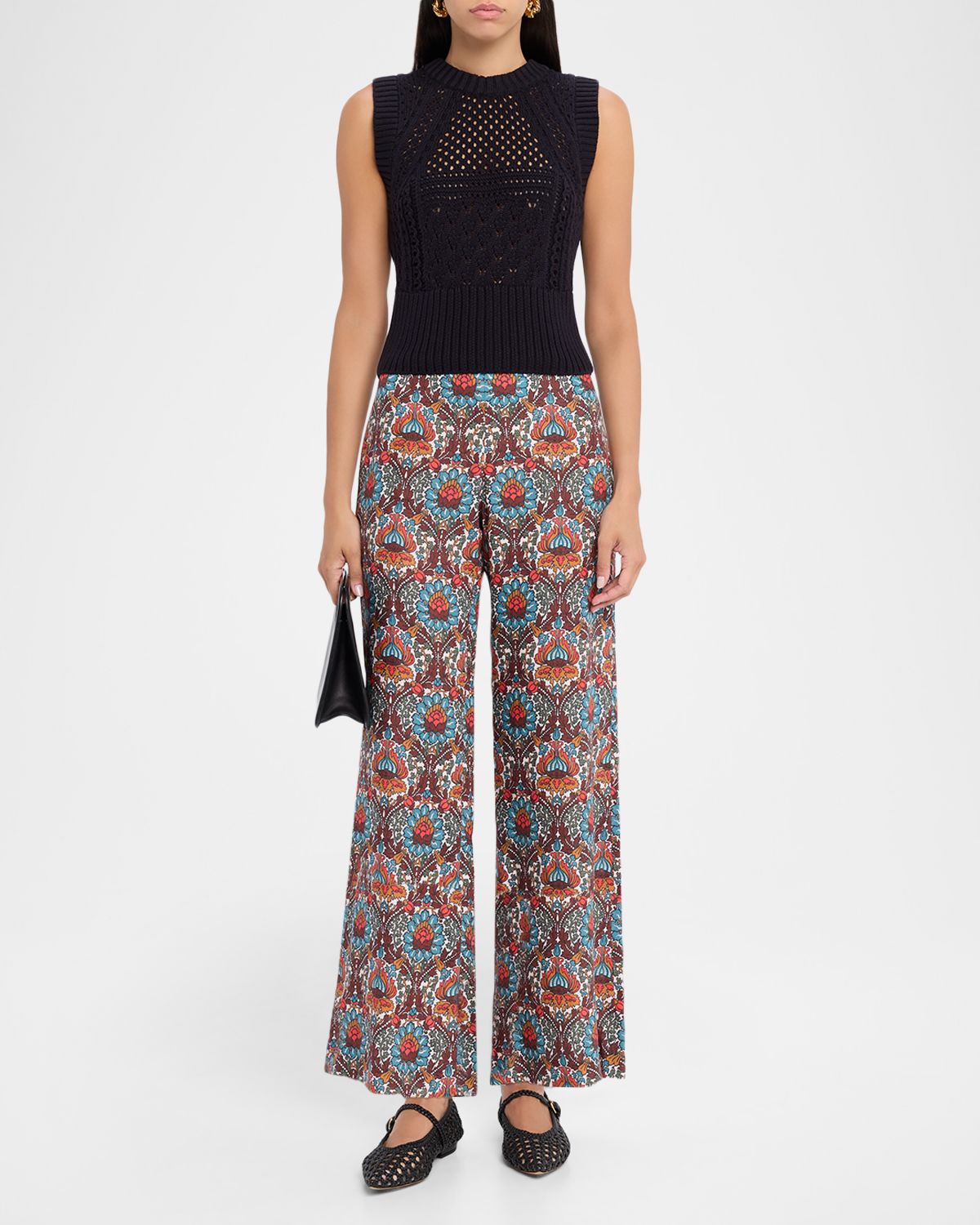 Smythe Cropped Side-Zip Pants