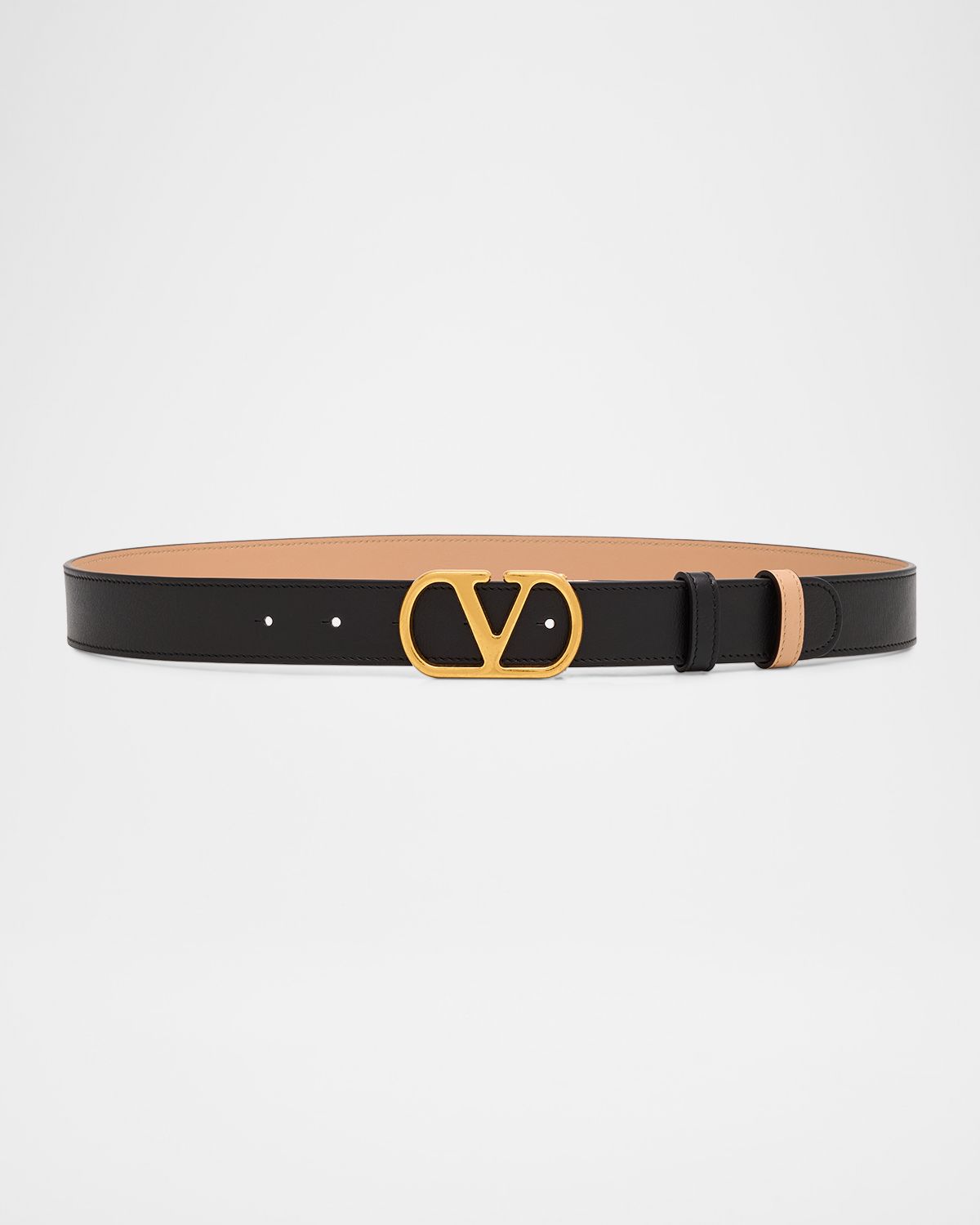 Valentino Garavani VLogo Signature Reversible Leather Belt, 30mm