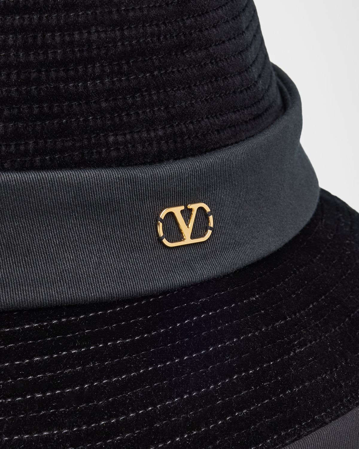 Valentino Garavani VLogo Signature Cotton Fedora Hat