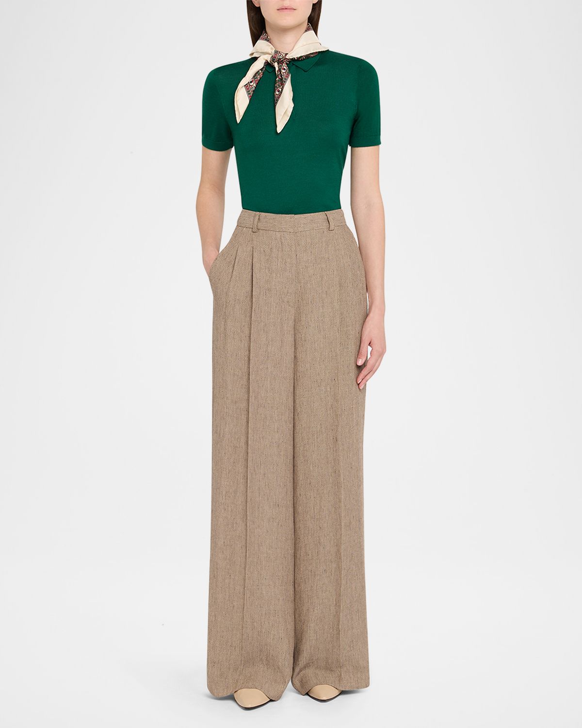 Loro Piana Chaco Border Foulard Scarf