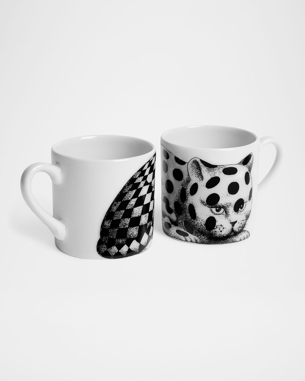 Fornasetti High Fidelity Starry Coffee Mug, Set of 2