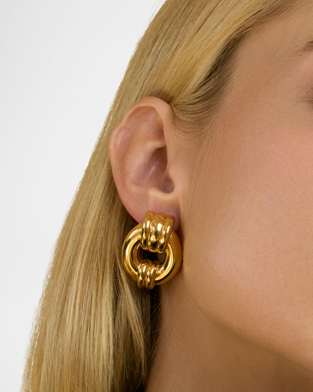 Aureum Collective Nara 24K Gold-Plated Knot Earrings