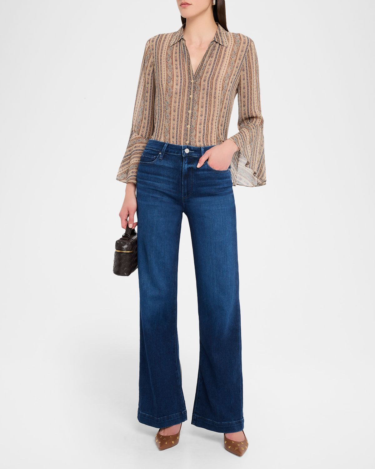 PAIGE Leenah Wide-Leg Jeans