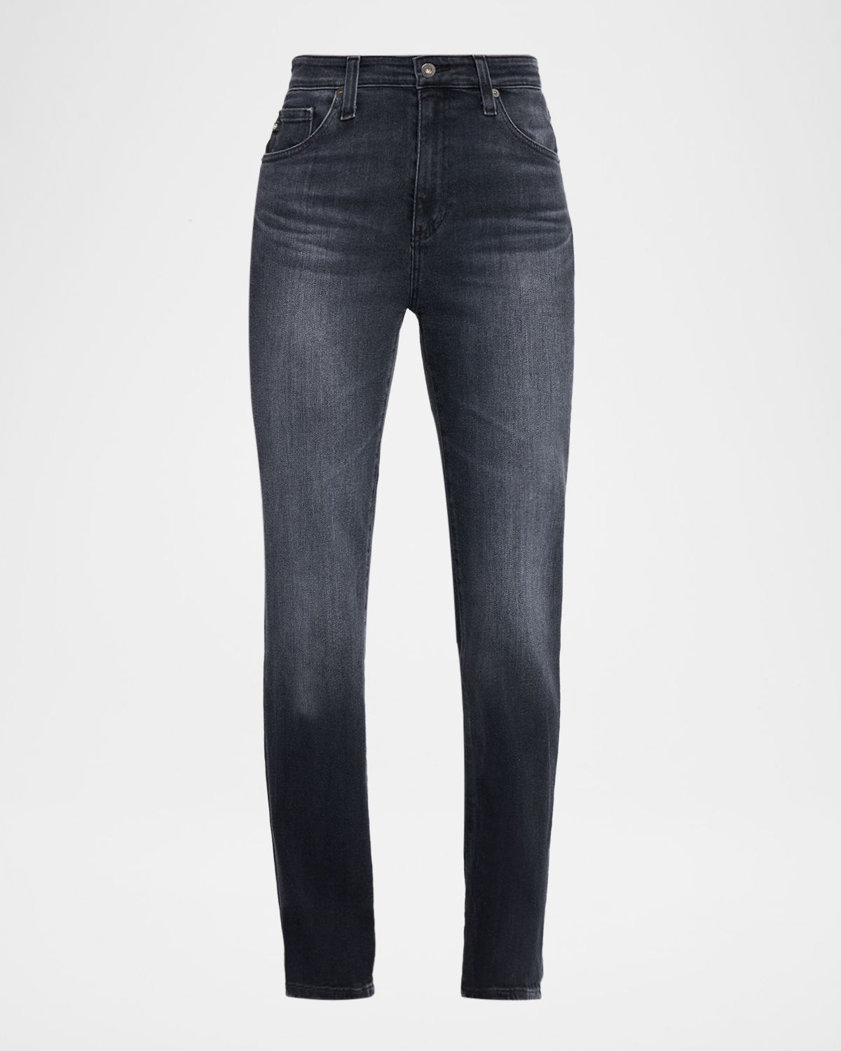 AG Jeans Mari Mid-Rise Slim Straight Jeans