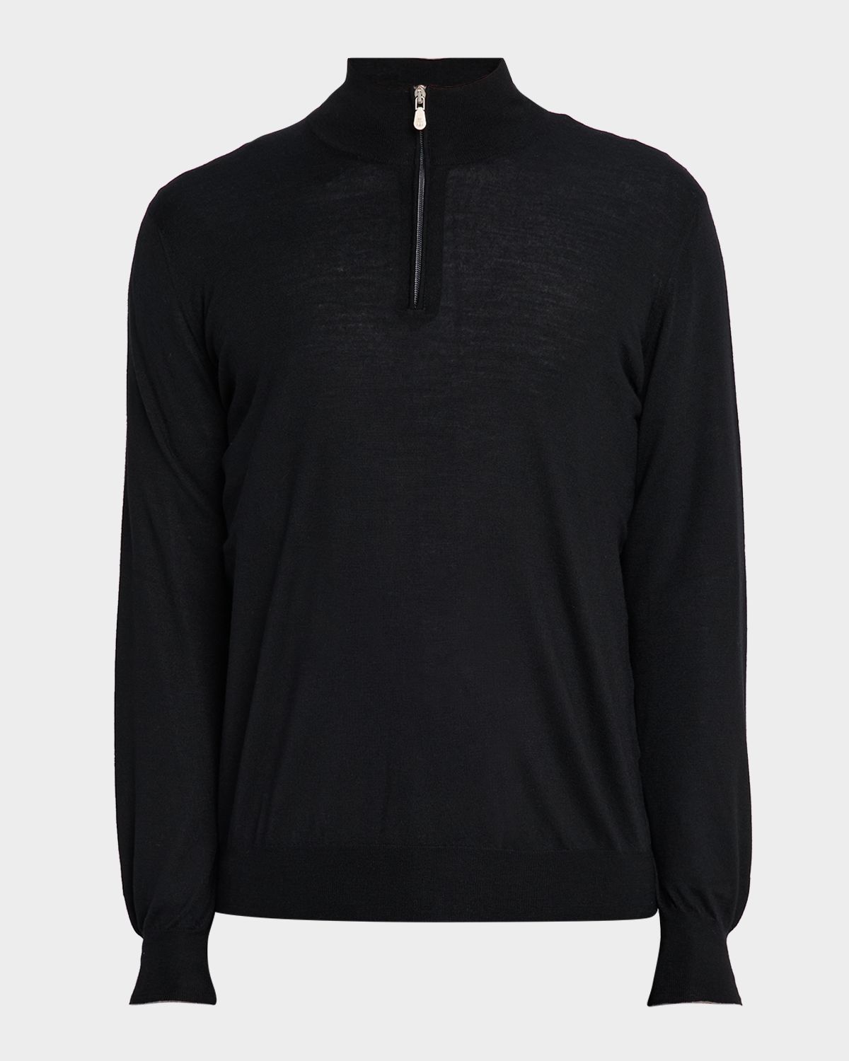 Brunello Cucinelli Men 's Wool-Cashmere Half Zip Pullover Sweater | Thumbnail 6 Brunello Cucinelli Men 's Wool-Cashmere Half Zip Pullover Sweater | Thumbnail 6