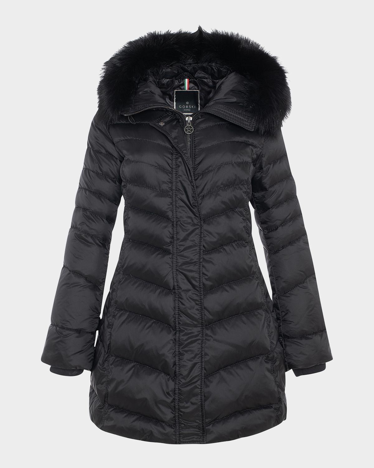 Gorski Apres-Ski Jacket With Detachable Toscana Lamb Shearling Hood Trim