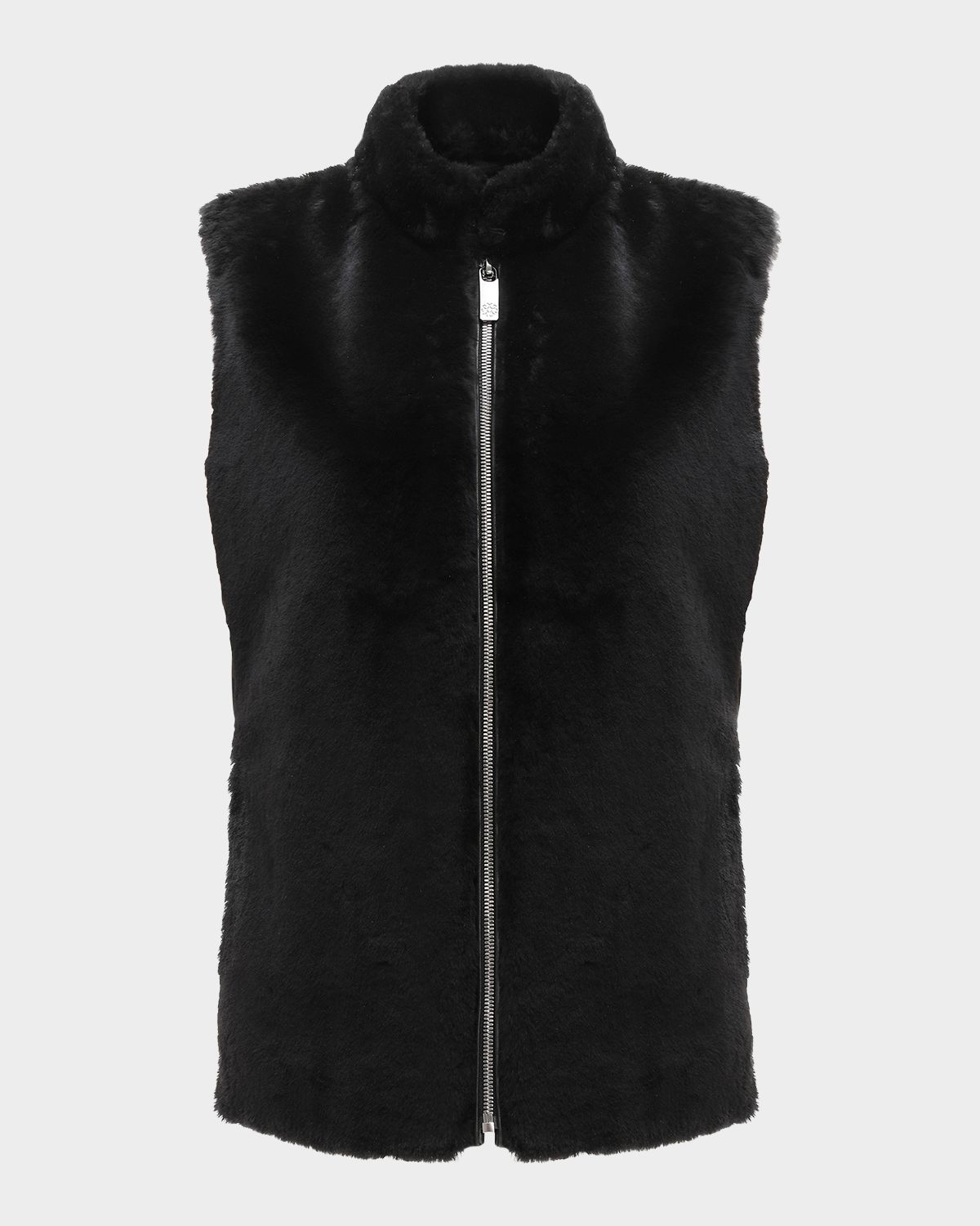 Gorski Select Lamb Shearling Zip Vest with Loro Piana Wool Back | Thumbnail 6