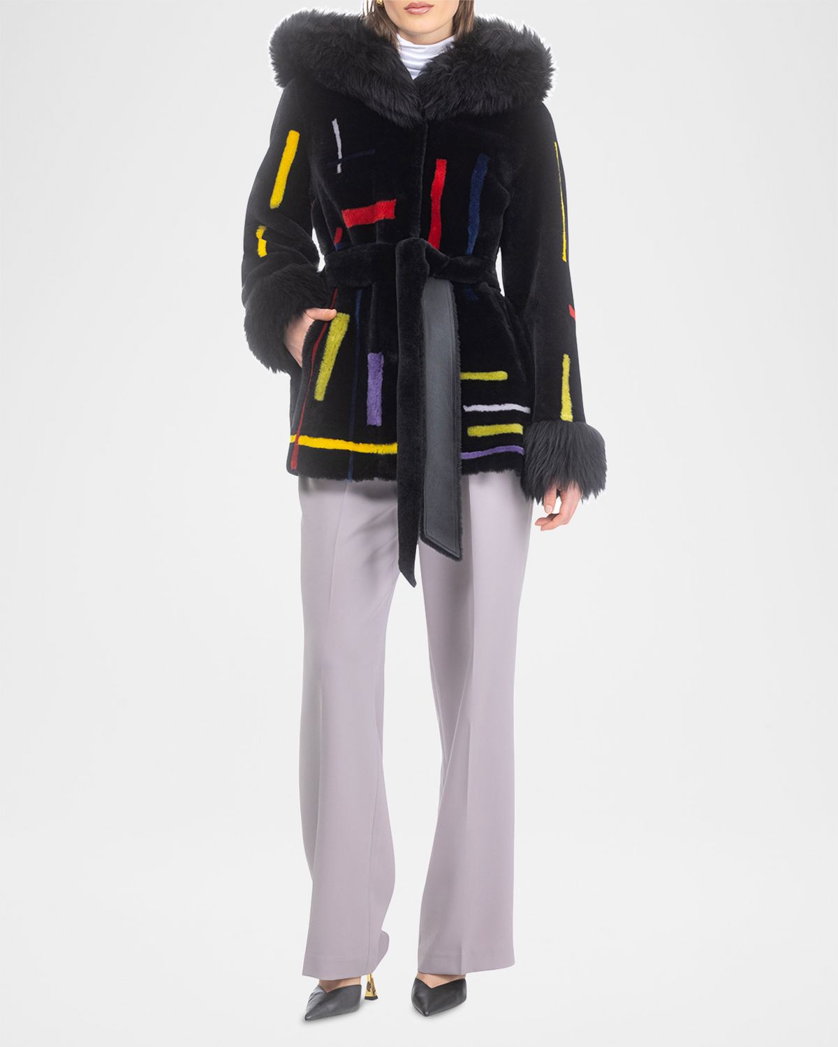 Gorski Reversible Lamb Shearling Parka with Merinillo Lamb Shearling Details