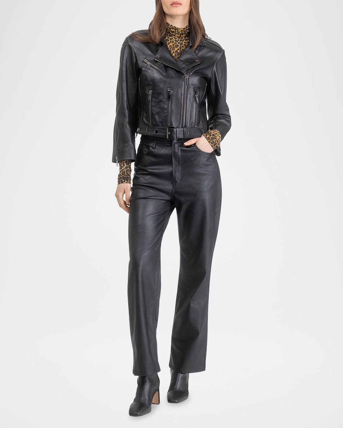 Gorski Select Leather Moto Jacket