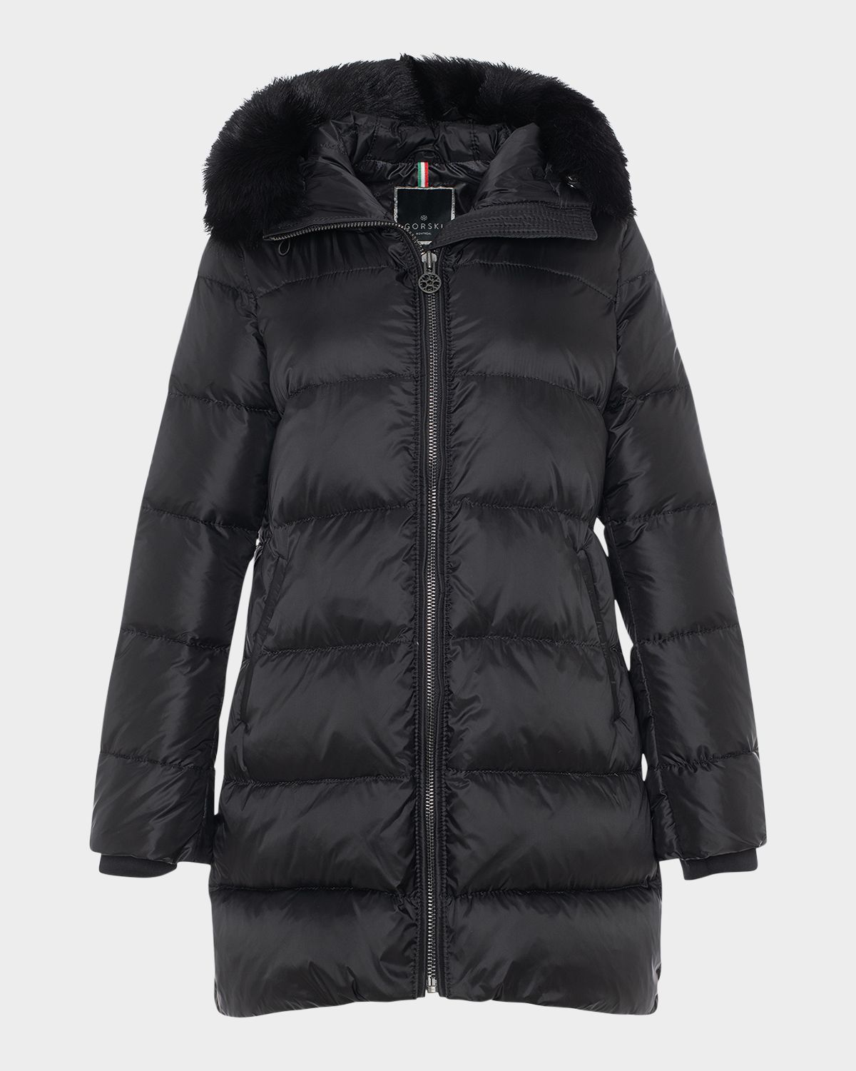 Gorski Apres-Ski Jacket With Detachable Toscana Lamb Hood Trim