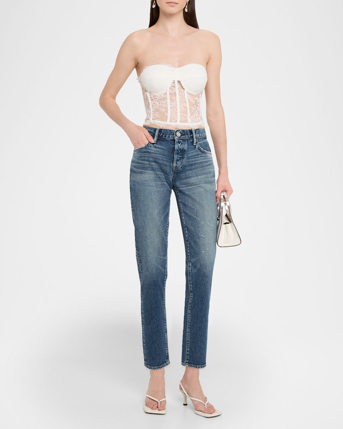 MOUSSY VINTAGE Brickell Tapered Ankle Jeans