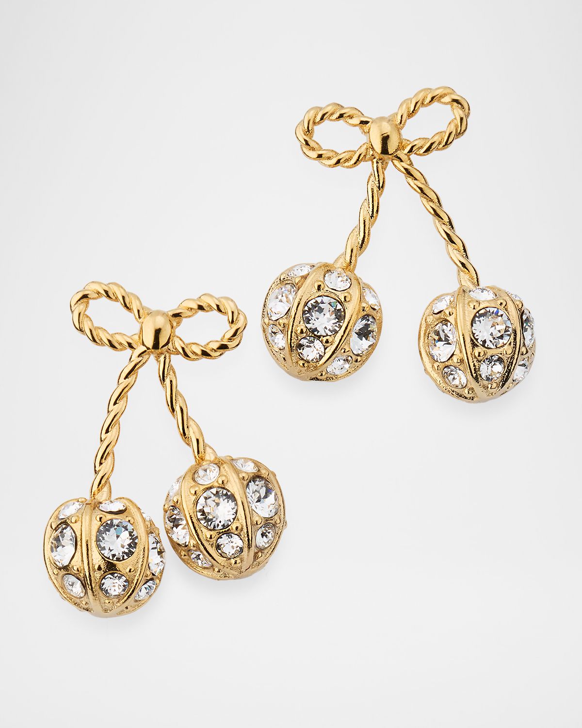Valentino Garavani Cherryfic Metal and Swarovski Crystal Earrings