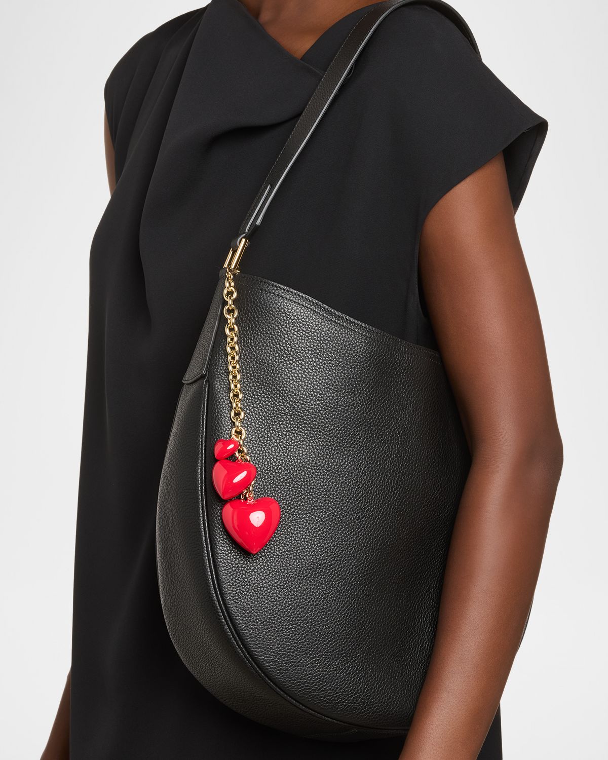 Roxanne Assoulin The Happy Heart Bag Charm, Cherry Red