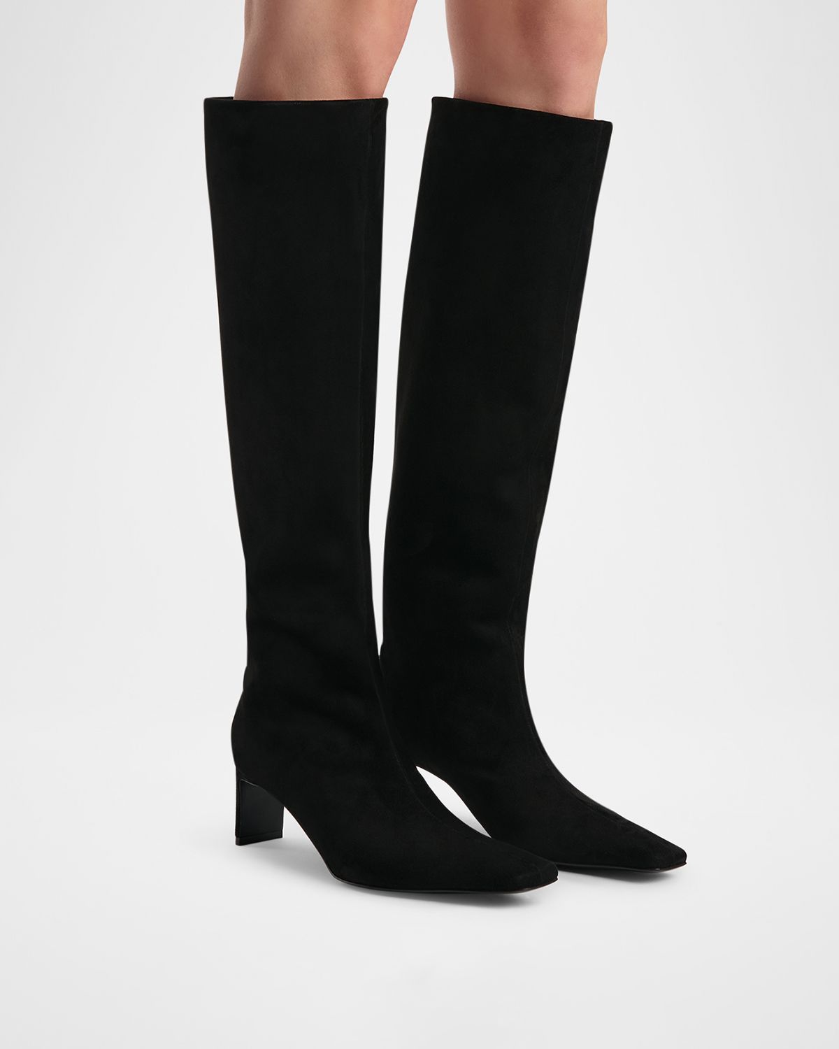 Khaite Ona Suede Knee-High Boots