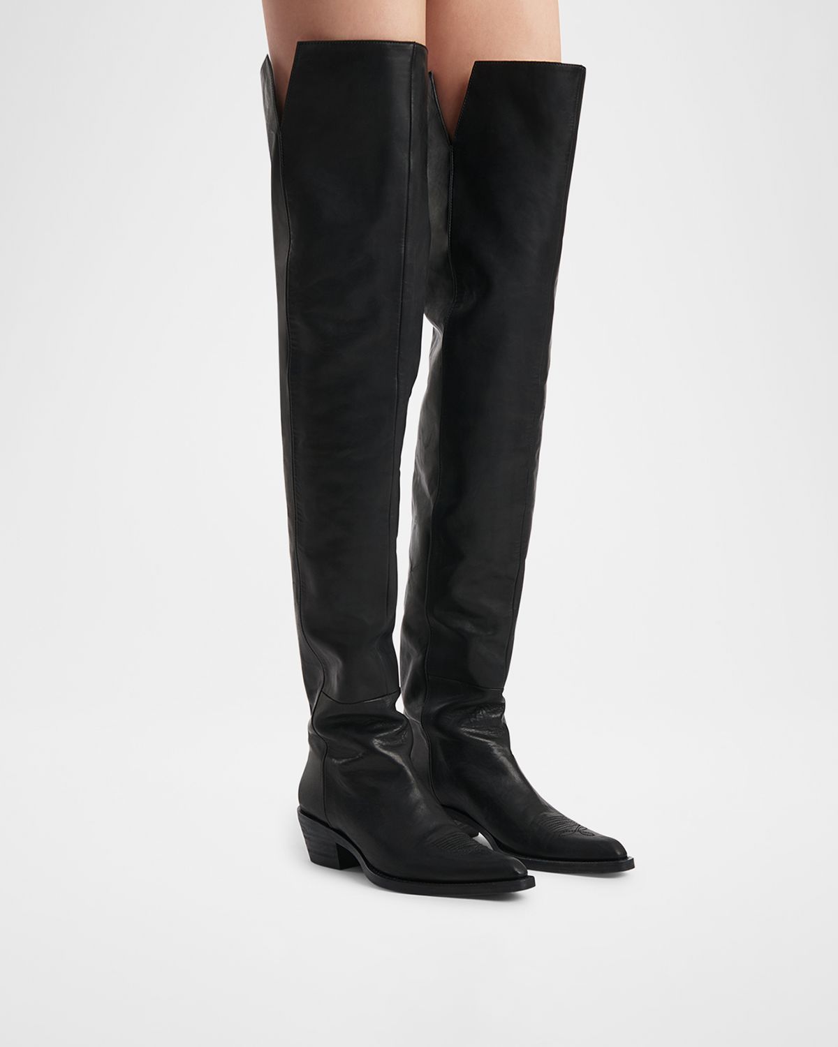 Khaite Clive Calfskin Over-The-Knee Boots