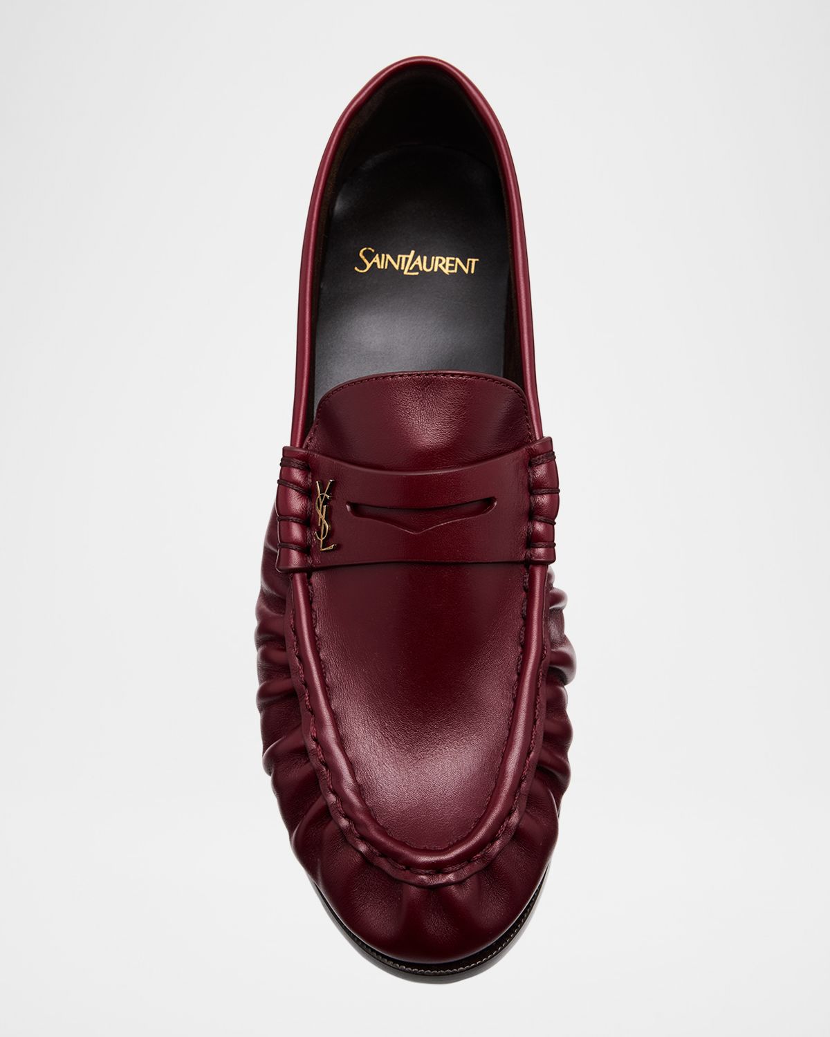 Saint Laurent Le Leather YSL Penny Loafers | Thumbnail 7